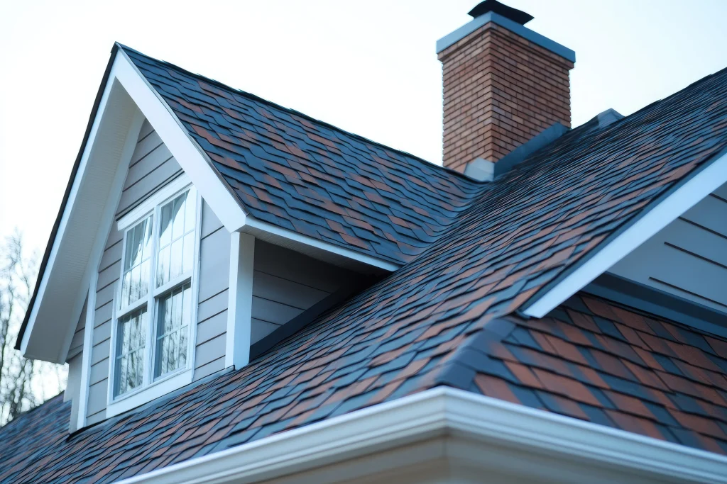 new roof with brick chimney and dormer window enhancing curb appeal photo 1 new roof with brick chimney and dormer window enhancing curb appeal photo 1